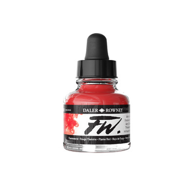 FW Acrylic Ink, 29.5ml - Flame Red