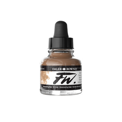 FW Acrylic Ink, 29.5ml - Shimmering Gold