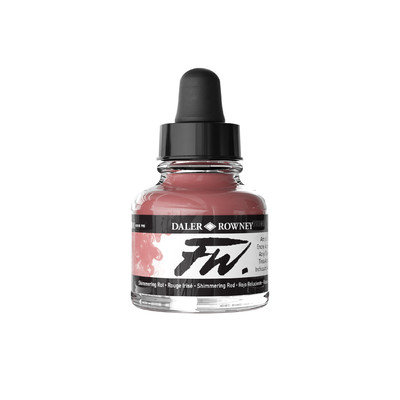 FW Acrylic Ink, 29.5ml - Shimmering Red