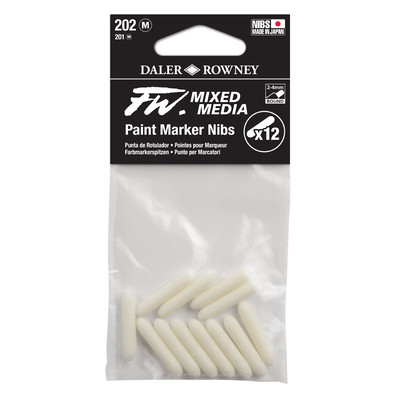 FW Mixed Media Paint Marker Nib Set, 2-4mm Round (12pc)