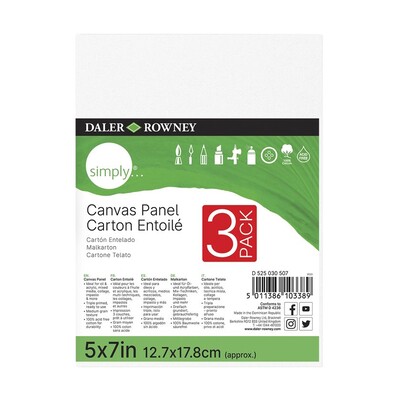 Simply Canvas Panel, 5" x 7" (3 Pack)