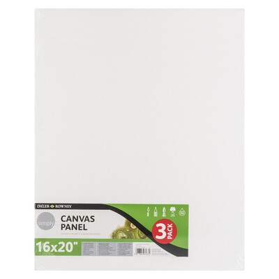 Simply Canvas Panel, 16" x 20" (3 Pack)