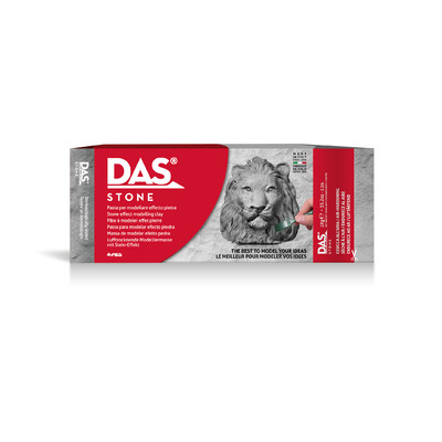 DAS Air Dry Modelling Clay, Stone (2.2lb)