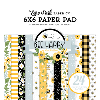 6X6 Paper Pad, Bee Happy