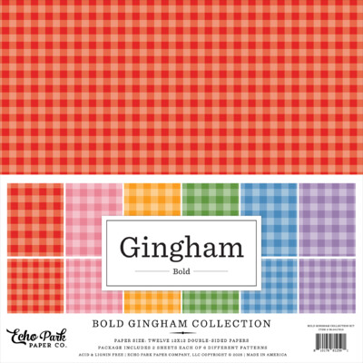 12X12 Collection Kit, Bold Gingham