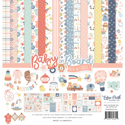 12X12 Collection Kit, Baby on Board Girl