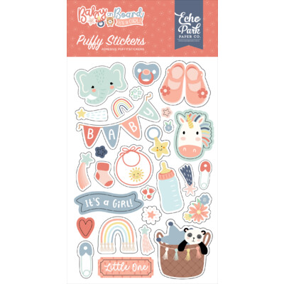 Puffy Stickers, Baby on Board Girl