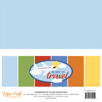 12X12 Solids Kit, Born to Travel