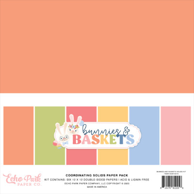 12X12 Solids Kit, Bunnies and Baskets