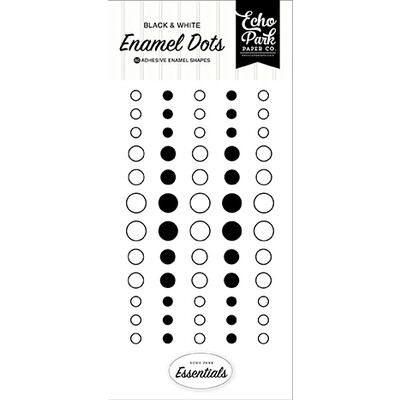 Enamel Dots, Black And White Essentials