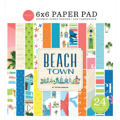 6X6 Paper Pad, Beach Town