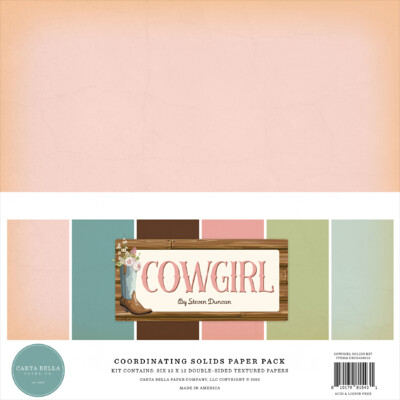 12X12 Solids Kit, Cowgirl