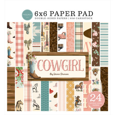 6X6 Paper Pad, Cowgirl