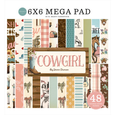 6X6 Mega Paper Pad, Cowgirl