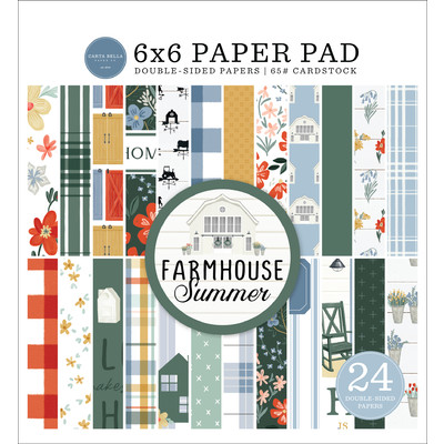 6X6 Paper Pad, Farmhouse Summer