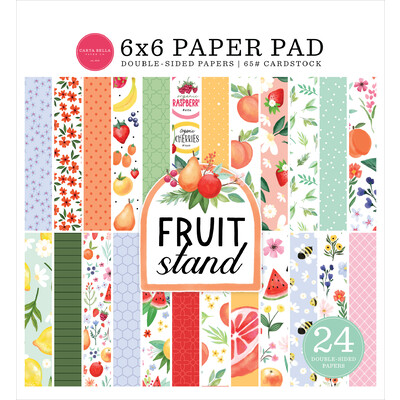 6X6 Paper Pad, Fruit Stand