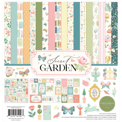 12X12 Collection Kit, Secret Garden