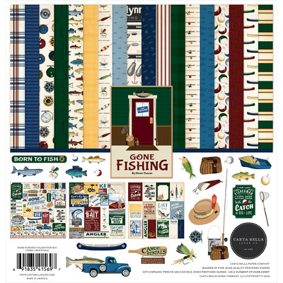 12X12 Collection Kit, Gone Fishing