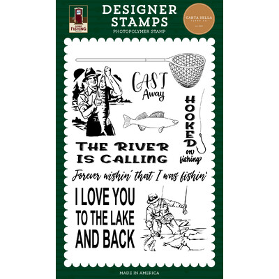 Clear Stamp, Gone Fishing - Hooked On Fishing