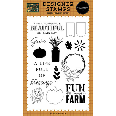 Clear Stamp, Harvest - A Life Full Of Blessings