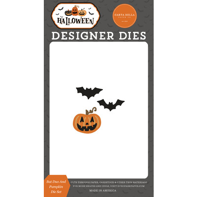 Die, Halloween - Bat Duo and Pumpkin
