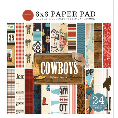 6X6 Paper Pad, Cowboys