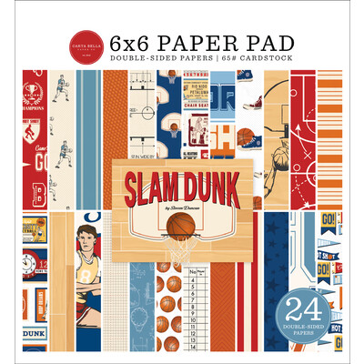 6X6 Paper Pad, Slam Dunk