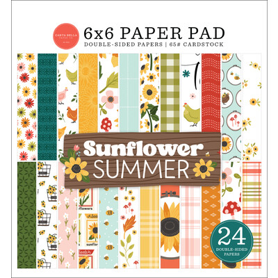 6X6 Paper Pad, Sunflower Summer