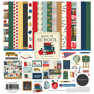 12X12 Collection Kit, Back To School