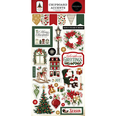 Chipboard Accents, A Vintage Christmas