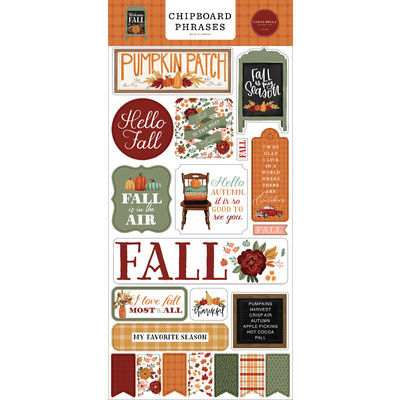 Chipboard Phrases, Welcome Fall