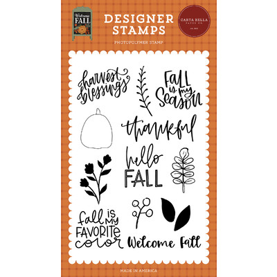 Clear Stamp, Welcome Fall - Harvest Blessings