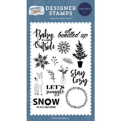 Clear Stamp, Wintertime - Let's Snuggle