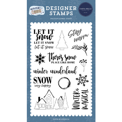 Clear Stamp, Wintertime - Snow Very Happy