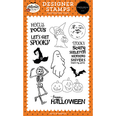 Clear Stamp, Halloween Fun - Spooky Scary