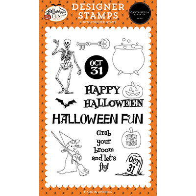 Clear Stamp, Halloween Fun - Grab Your Broom