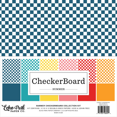 12X12 Collection Kit, Summer Checkerboard