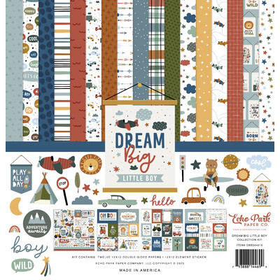 12X12 Collection Kit, Dream Big Little Boy