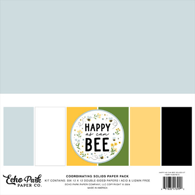 12X12 Solids Kit, Happy As Can Bee