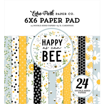 6X6 Paper Pad, Happy As Can Bee