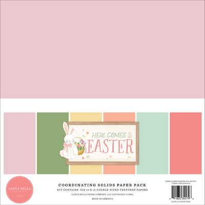 12X12 Solids Kit, Here Comes Easter