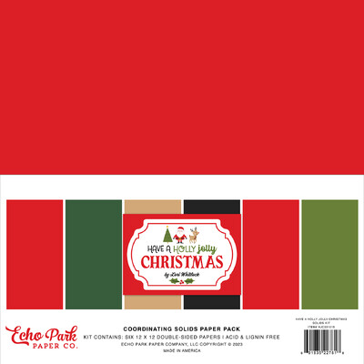 12X12 Solids Kit, Have a Holly Jolly Christmas