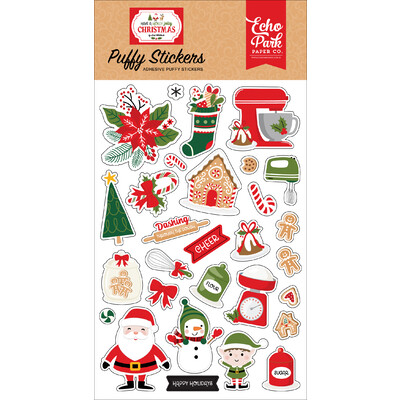 Puffy Stickers, Have a Holly Jolly Christmas