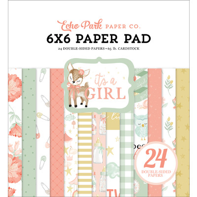 6X6 Paper Pad, It's a Girl