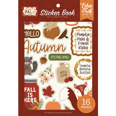 Sticker Book, I Love Fall