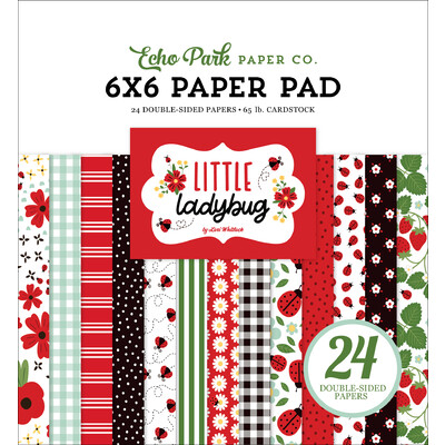 6X6 Paper Pad, Little Ladybug