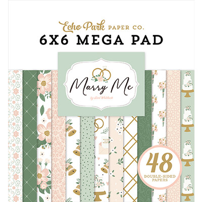 6X6 Mega Paper Pad, Marry Me