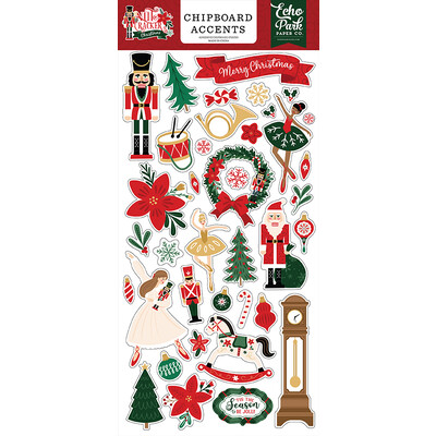 Chipboard Accents, Nutcracker Christmas