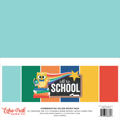 12X12 Solids Kit, Off to School