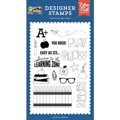 Clear Stamp, Off to School - Learning Zone